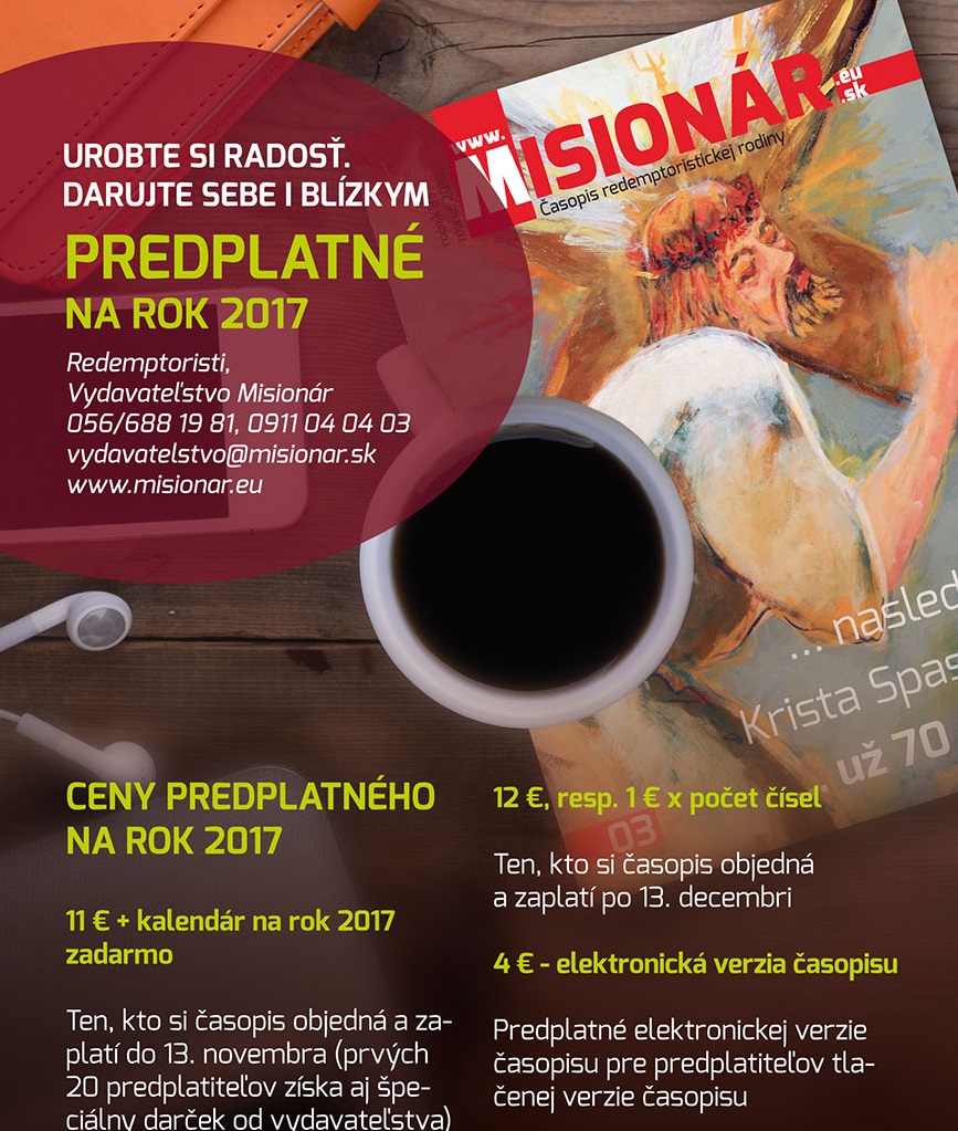 Predplatné časopis misionar 2017